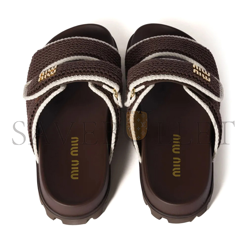 M1v M1v crochet knit slides 5xx641